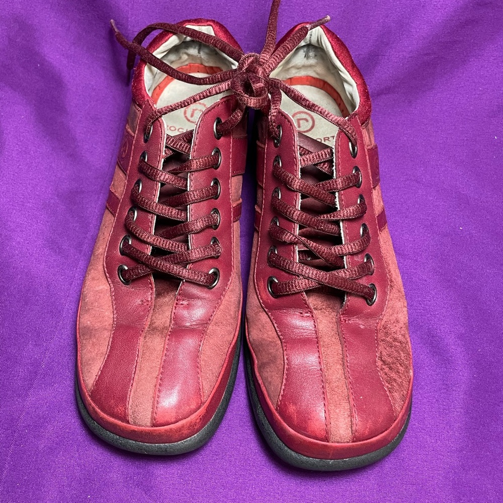 ROCKPORT RED SUEDE RUNNERS